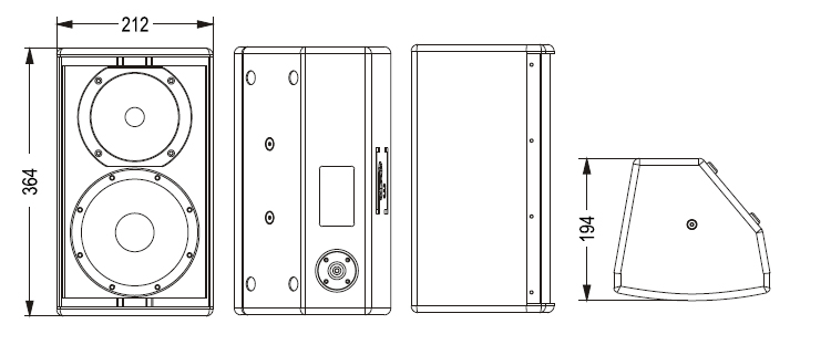 固定安裝揚聲器尺寸圖