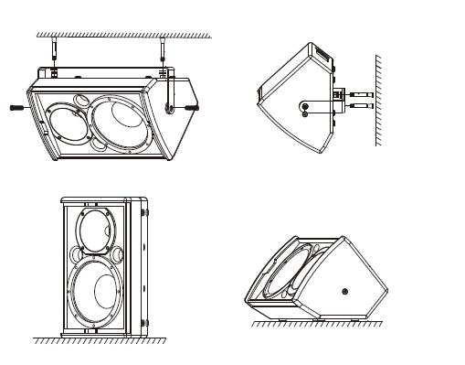 固定安裝揚(yáng)聲器安裝圖