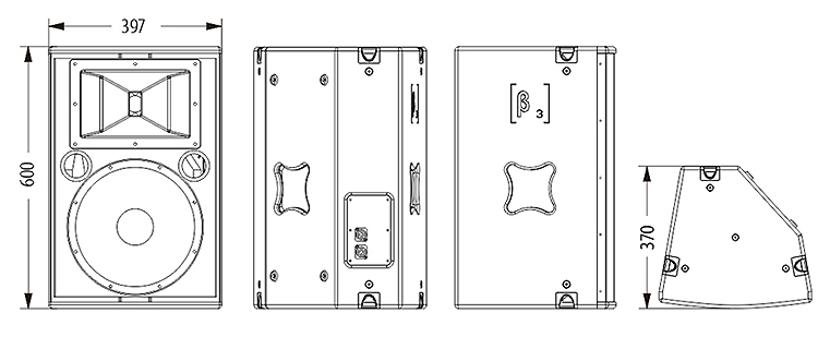 固定安裝揚聲器尺寸圖