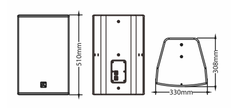 倒相式全頻音箱尺寸圖
