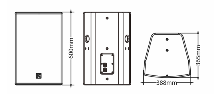 12英寸全頻揚聲器尺寸圖