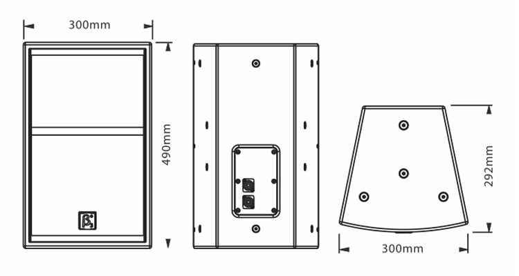 專業高效率低頻音箱尺寸圖